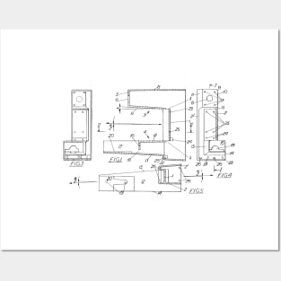 Casing for Sewing Machine Vintage Patent Hand Drawing Posters and Art